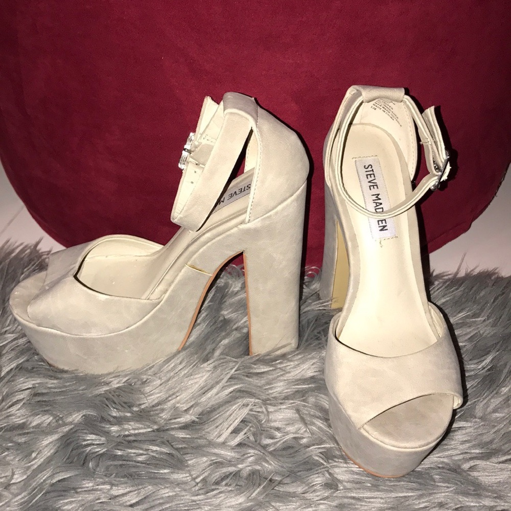 Grey Steve Madden heels